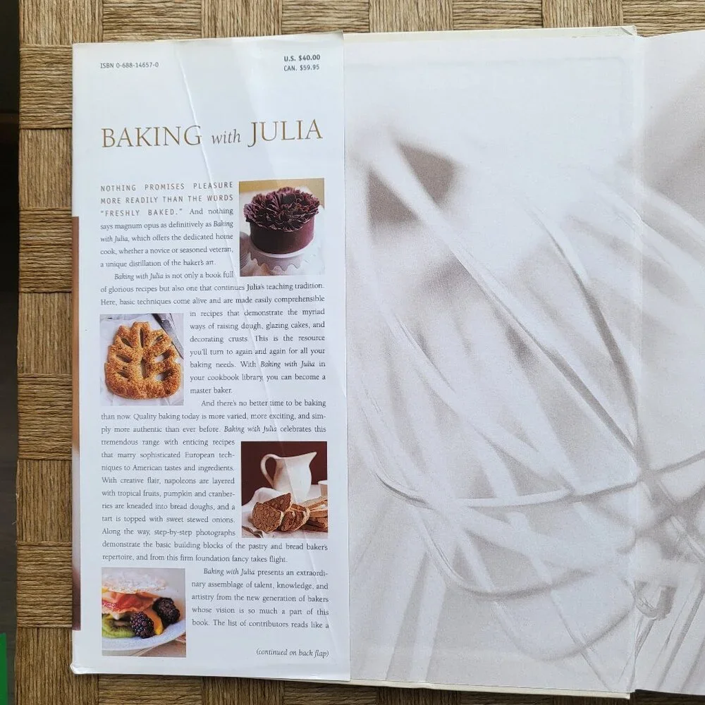 Julia Child Bundle: 1st Edition Cookbook & Wooden Rolling Pin